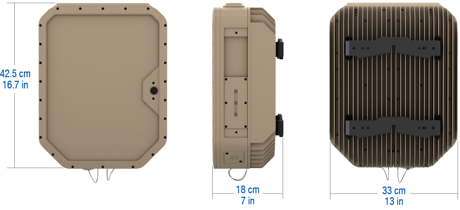 EchoShield radar dimensions