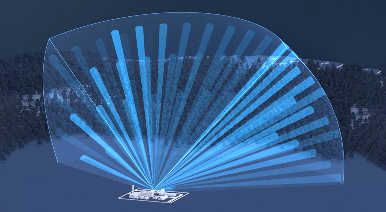 Beamforming radar for drone detection