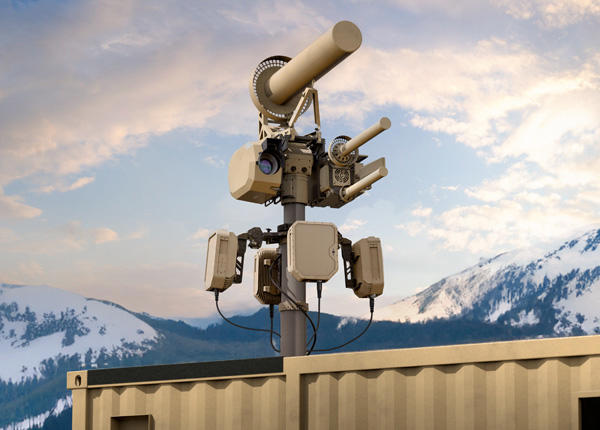 EchoShield radars used on portable CUAS container system