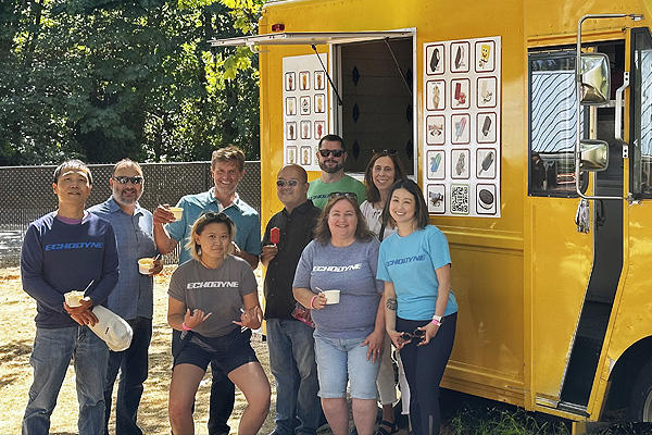 Icecream truck at  Echodyne summer Picnic