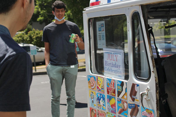 Treats for staff on hot summer day