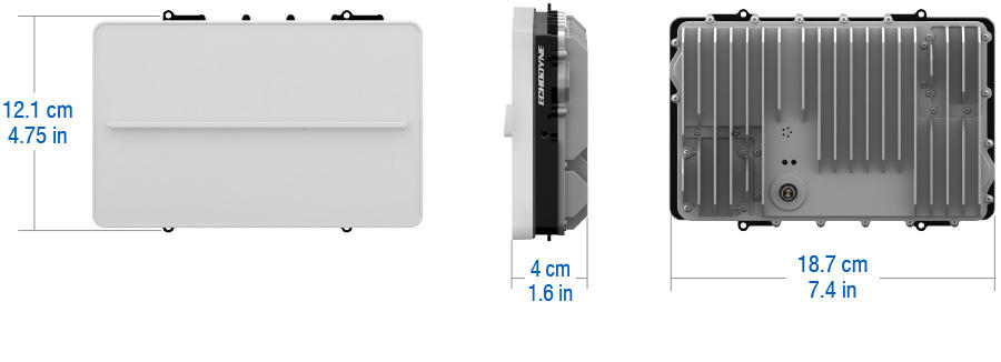 EchoFlight radar dimensions